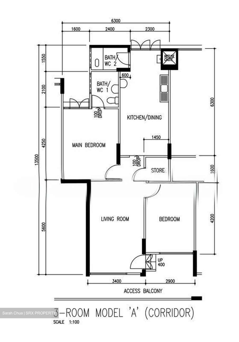 Blk 263 Tampines Street 21 (Tampines), HDB 3 Rooms #500319321
